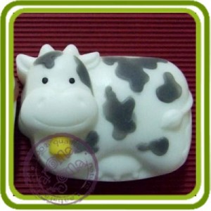 Бурёнка корова - 2D силиконовая форма для мыла, свечей, шоколада, гипса и пр.