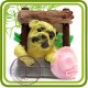 Мопс, собака (шляпка) - 2D Эксклюзивная  силиконовая форма для мыла, свечей, шоколада, гипса и пр.