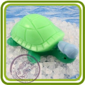 Черепаха в кепке - 3D силиконовая форма для мыла, свечей, шоколада, гипса и пр.