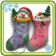 Рождественские носочки 2 - мини молды для декора