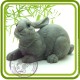 Заяц, Кролик 1- 3D силиконовая форма для мыла, свечей, шоколада, гипса и пр.