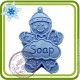 Пряничный человечек (soap) - Объемная силиконовая форма для мыла