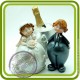Жених и невеста (2формы) - Объемная силиконовая форма для мыла
