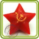 Звезда Серп и Молот - Объемная силиконовая форма для мыла
