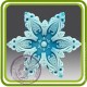 Снежинка №4 - Объемная силиконовая форма для мыла