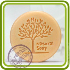Натуральное (круг) Natural Soap - Объемная силиконовая форма для мыла