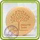 Натуральное (круг) Natural Soap - 2D силиконовая форма для мыла, свечей, шоколада, гипса и пр.