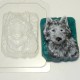 Портрет волка - пластиковая форма для мыла 