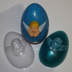 Яйцо Ангел - пластиковая форма для мыла 