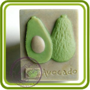 Avokado (Авокадо) - 2D силиконовая форма для мыла, свечей, шоколада и пр.