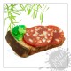 Бутерброд №3 (колбаса, салат, хлеб) - Авторская силиконовая форма для мыла