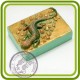 Ящерица (камни) - 2D силиконовая форма для мыла, свечей, шоколада, гипса и пр.
