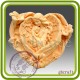 Мамина любовь 3 (сердце в крыльях ангела) - 2D силиконовая форма для мыла, свечей, шоколада, гипса и пр.