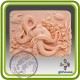 Осьминог  на коралловом рифе - Объемная силиконовая форма для мыла №13