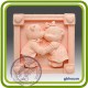 Мишки Тедди и любовь - Объемная силиконовая форма для мыла №121