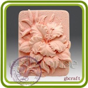 Гибискус - 2D силиконовая форма для мыла, свечей, шоколада, гипса и пр.