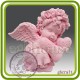 Ангел в веночке (девочка) - 2D силиконовая форма для мыла, свечей, шоколада и пр.