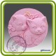 Пара котят - Объемная силиконовая форма для мыла №11
