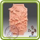 Бабочка и лилии - 2D силиконовая форма для мыла, свечей, шоколада и пр.