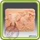 Слоны - Объемная силиконовая форма для мыла №126