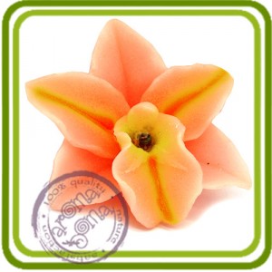 Орхидея 2 (дикая), 3D силиконовая форма для мыла, свечей, шоколада, гипса и пр.