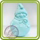Снеговик с маленьким 2д - Объемная силиконовая форма для мыла