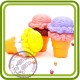 Мороженое (2 размера) - 3D силиконовая форма для мыла, свечей, шоколада, гипса и пр.