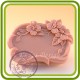 Рамка с цветочками - Объемная силиконовая форма для мыла
