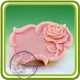 Рамочка с розой - Объемная силиконовая форма для мыла №70