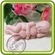Малыш, младенец  с мишкой - 3D силиконовая форма для мыла, свечей, шоколада, гипса и пр.