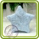 Звезда вязаная (2 размера) - 3D силиконовая форма для мыла, свечей, шоколада, гипса и пр.