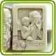Фея, феечка с малышом (любимая мама) - 2D силиконовая форма для мыла, свечей, шоколада, гипса и пр.