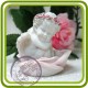 Ангел сидит в розе - Объемная силиконовая форма для мыла