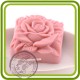 Роза бутоны листочки (квадр) 2D  - Объемная силиконовая форма для мыла