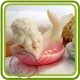 Русалочка в ракушке (б) 2- 3D силиконовая форма для мыла, свечей, шоколада, гипса и пр.