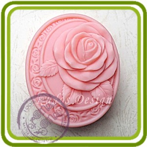 Роза (лишь любовь) - 2D силиконовая форма для мыла, свечей, шоколада, гипса и пр.