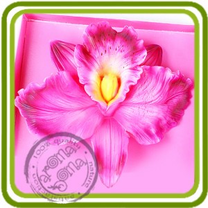 Орхидея 5 (2 размера) -  3D силиконовая форма для мыла, свечей, шоколада, гипса и пр.