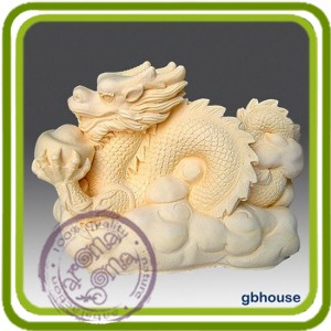 Дракон - 3D силиконовая форма для мыла, свечей, шоколада, гипса и пр.