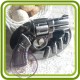 Пистолет (патроны) - 2D Эксклюзивная силиконовая форма для мыла, свечей, шоколада, гипса и пр.