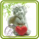 Ангел с сердцем - 3D силиконовая форма для мыла, свечей, шоколада и пр.