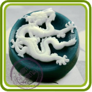 Дракон - 2D силиконовая форма для мыла, свечей, шоколада, гипса и пр.