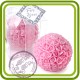 Шар из роз (м), Розовый шар - 3D силиконовая форма для мыла, свечей, шоколада, гипса и пр.