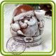 Санта пряничный (м) - 3D силиконовая форма для мыла, свечей, шоколада, гипса и пр.