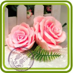 Роза прекрасная , 2 размера (serSF) - Объемная силиконовая форма для мыла