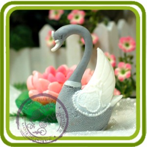 Лебедь 1, 3D силиконовая форма для мыла, свечей, шоколада, гипса и пр.