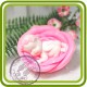 Ангел спит в розе - 3D силиконовая форма для мыла, свечей, шоколада и пр.