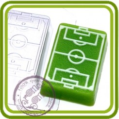 Футбольное поле - пластиковая форма для мыла 