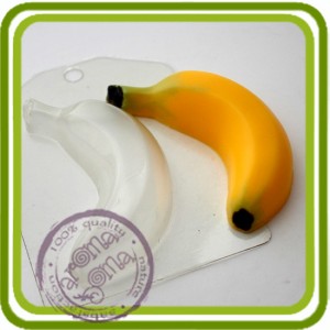 Банан 2d - пластиковая форма для мыла 
