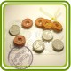 Денежный поток (монетки) - пластиковая форма для мыла 