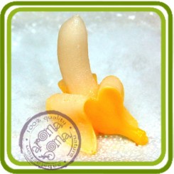 Банан 3d очищ. (вертик.) - Объемная силиконовая форма для мыла